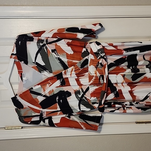 Everyday Jones by Madeline Jones large pants jumpsuit large spice/fire print - Picture 4 of 9